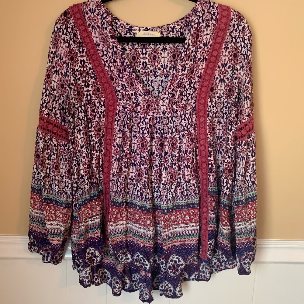 Altr’d State Flower Print Shirt